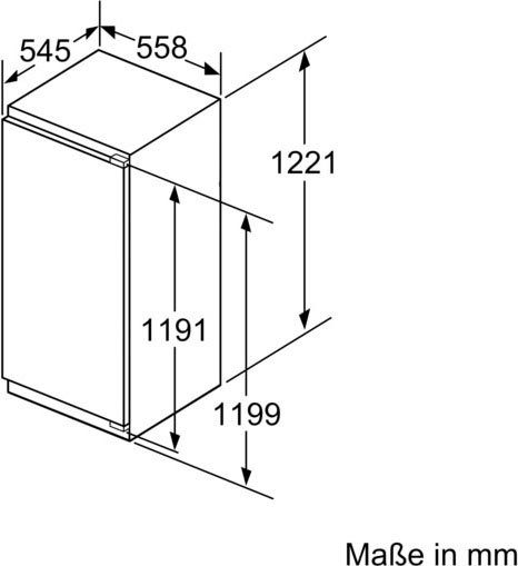 BOSCH Einbaugefrierschrank 6 GIN41ACE0, 122,1 cm hoch, 55,8 cm breit