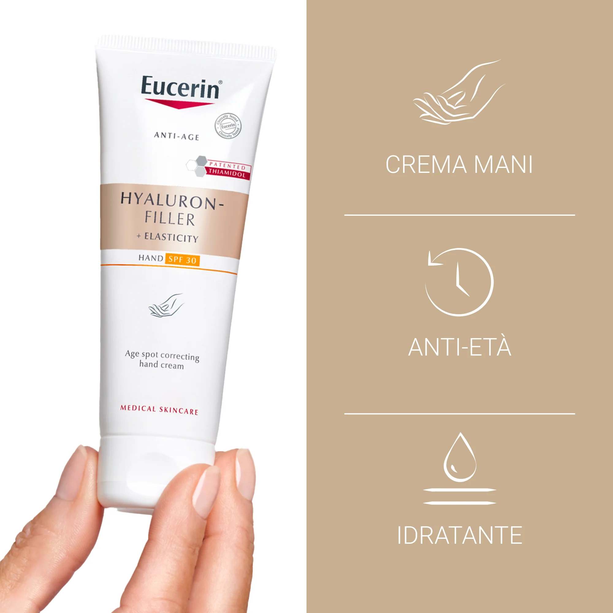 Hyaluron-Filler + Elasticity Αντιγηραντική Κρέμα Χεριών κατά των Ατελειών SPF30 - Αντιγηραντική Θεραπεία Χεριών κατά των Ατελειών