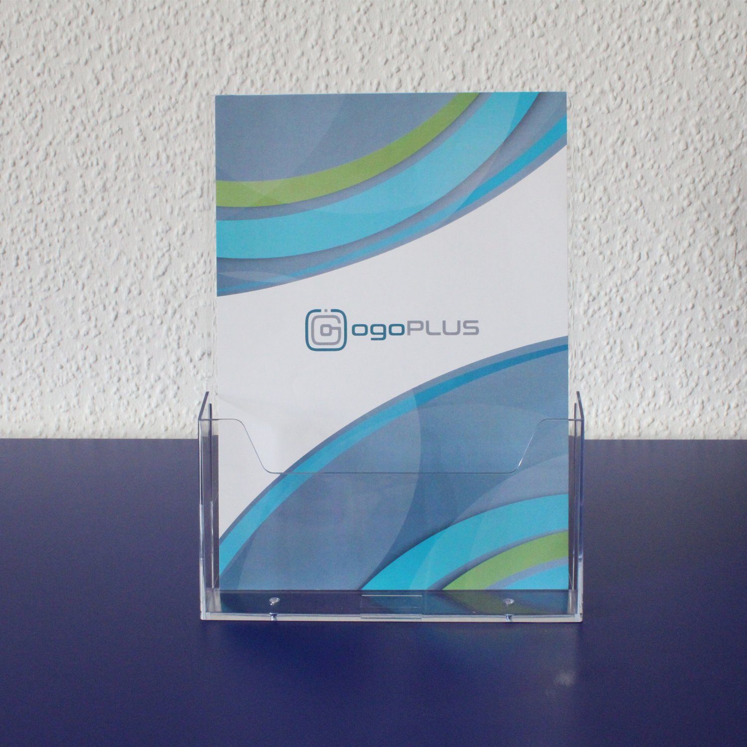 ogoPLUS Zeitungsständer Prospektständer DIN A4 Hochformat Prospekthalter Flyer-Ständer