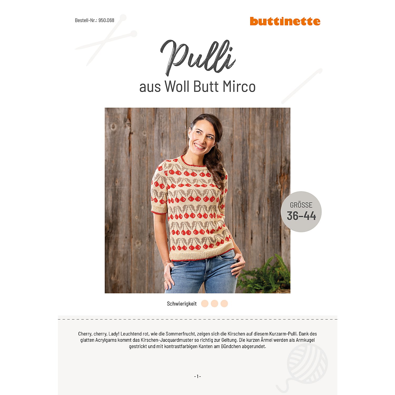 Strickanleitung – Pulli aus Woll Butt Mirco