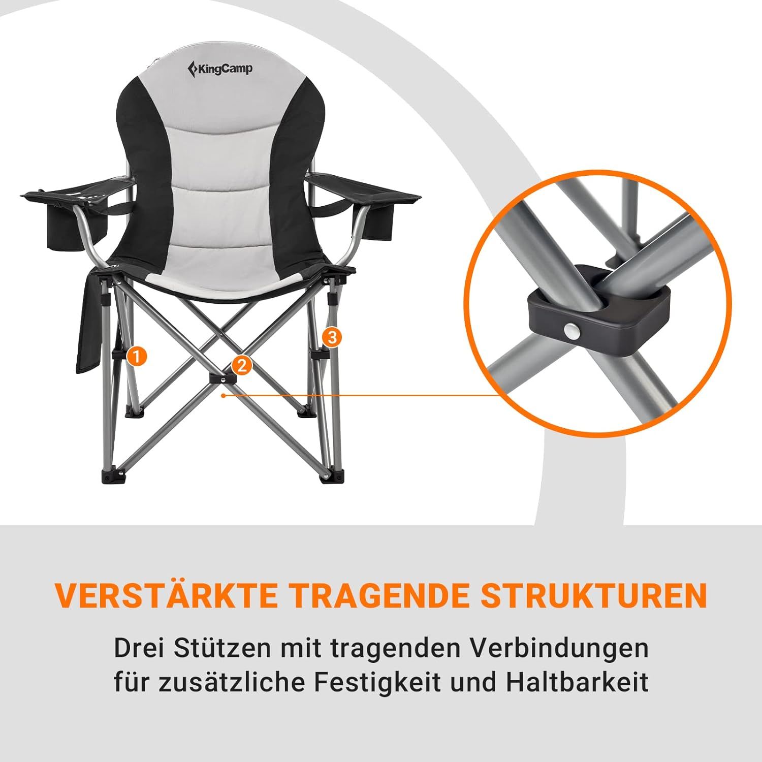 KingCamp Simpson 2er-Set Faltstühle