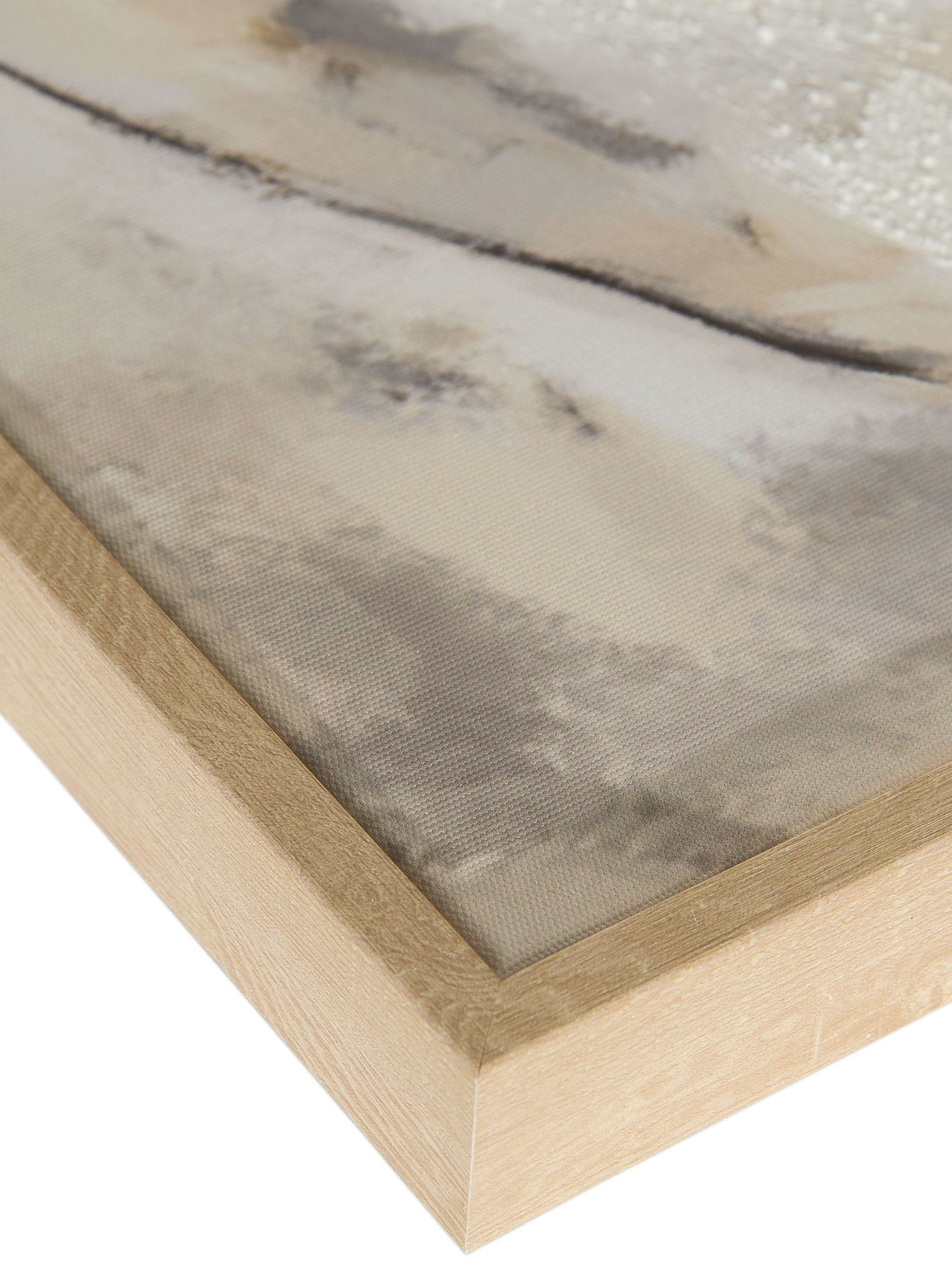 Aktmodell Leinwand-Druck-handbemalt, Graubeige