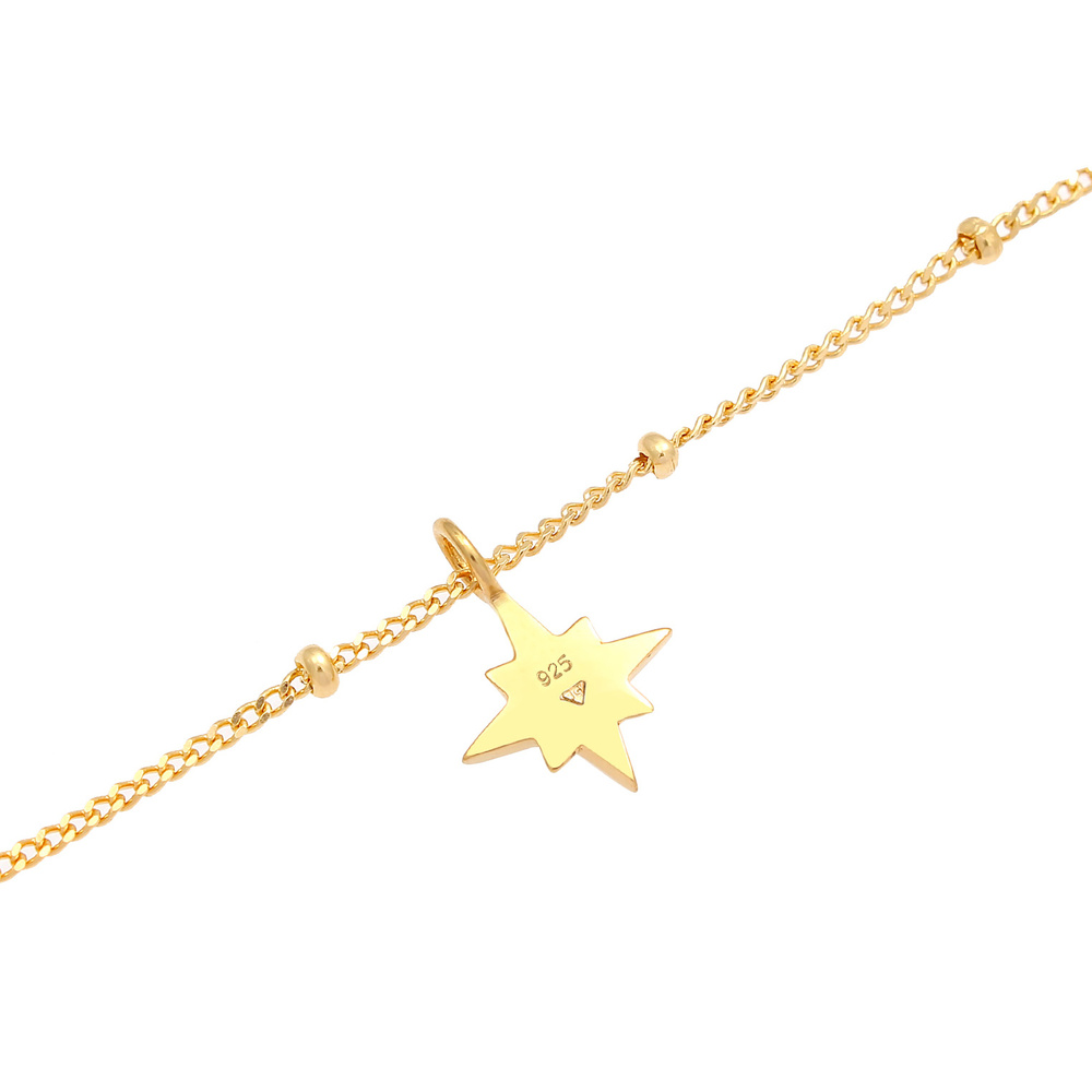 Elli Elli Collier Choker Étoile Pendentif Pétillant Romantique avec des Cristaux Colli collier