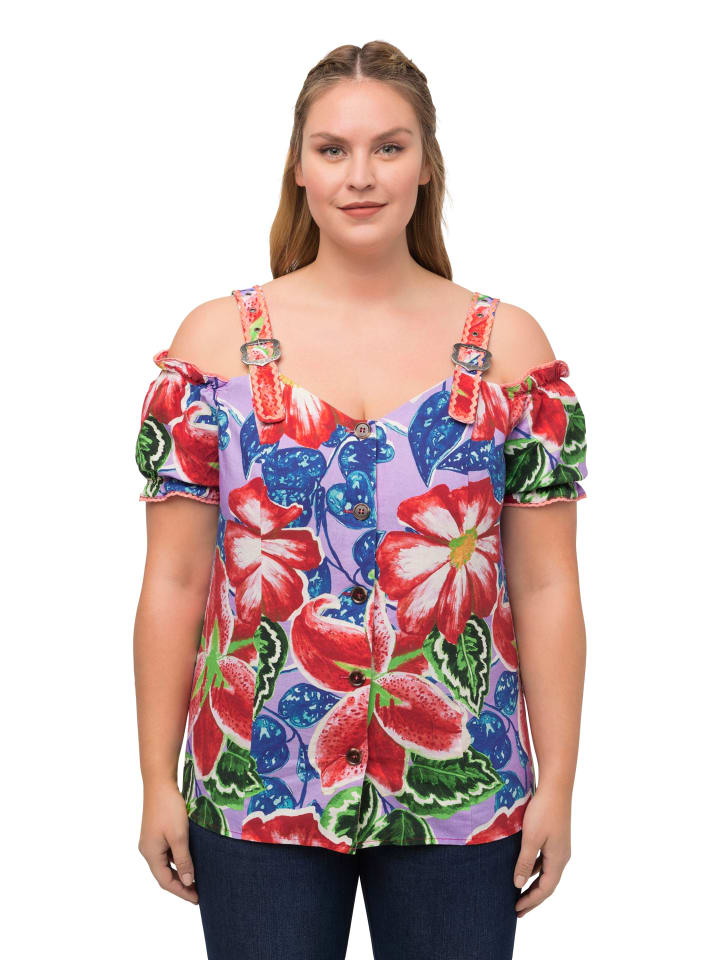 Ulla Popken Trachtenbluse in multicolor günstig kaufen