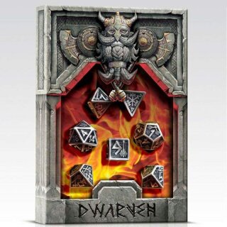 Metal Dwarven Dice Set (Metallwürfelset) (7)