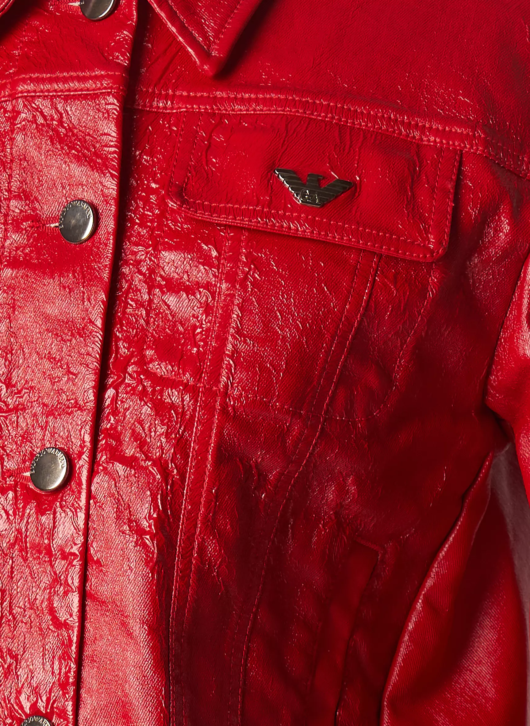 Emporio Armani Vestesimilicuir Femme couleur rouge