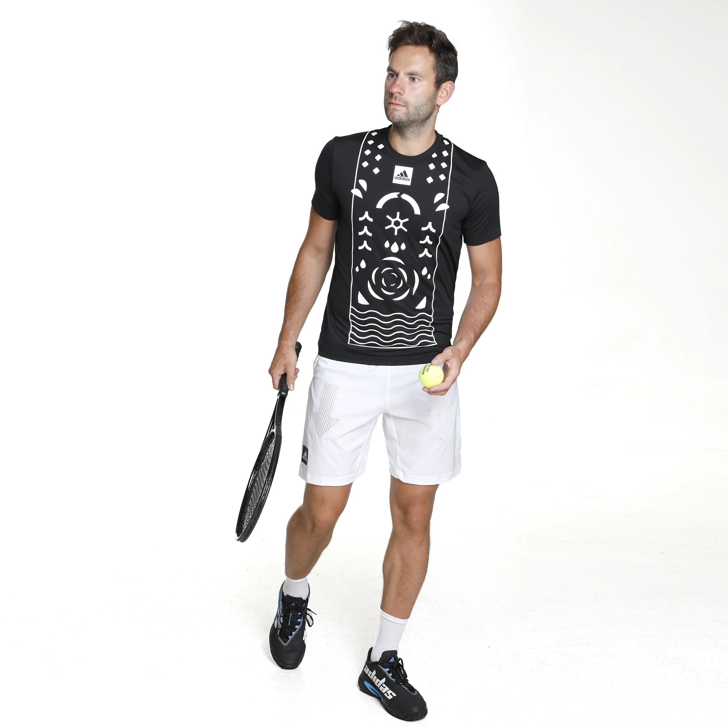 Paris Ergo Shorts Herren - Weiß, Grau