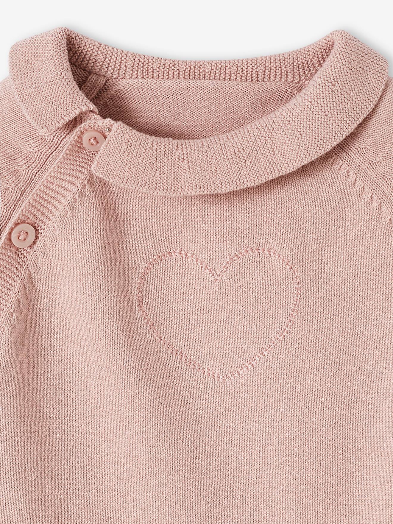 Vertbaudet Baby Strick-Set: Cardigan, Leggings & Mütze Oeko-Tex - schiefergrau