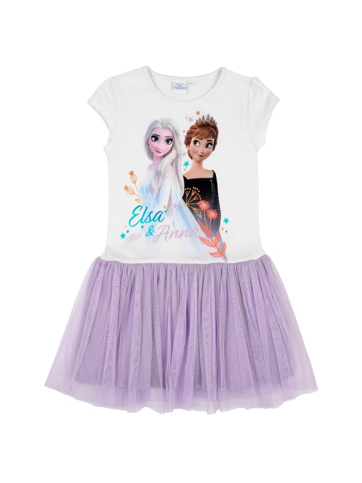 Disney Die Eiskönigin Anna und Elsa Kleid in weiß günstig kaufen