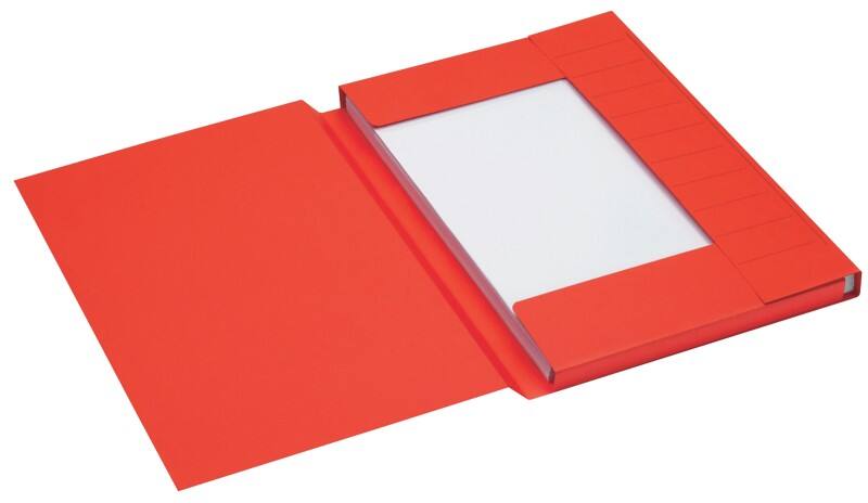 Djois Secolor Aktenmappe 3 Laschen 3182515 Kanzleipapier Rot Karton