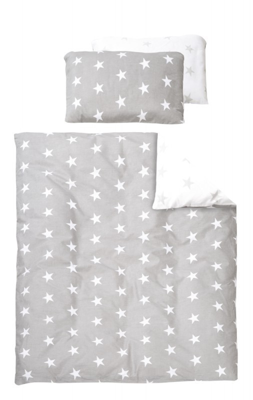 Roba Bettwäsche 2-tlg 'Little Stars', 100x135 cm, 100% Baumwolle, Decken-& Kissenbezug
