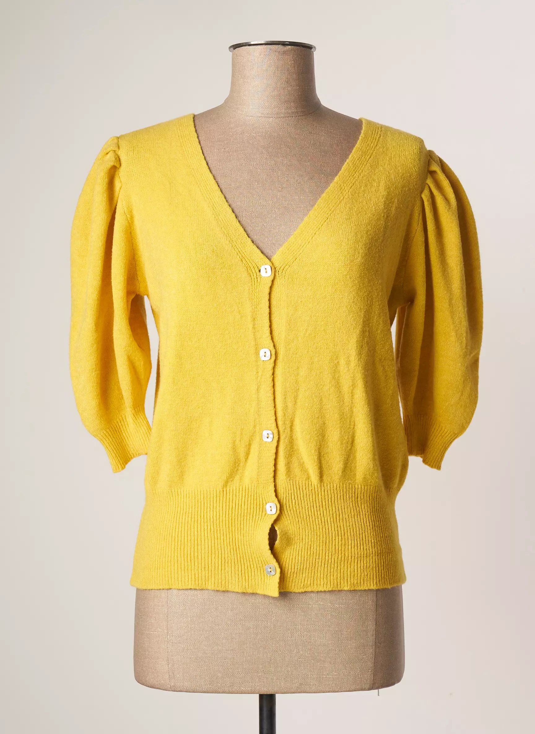 Fracomina Cardigans Femme couleur jaune