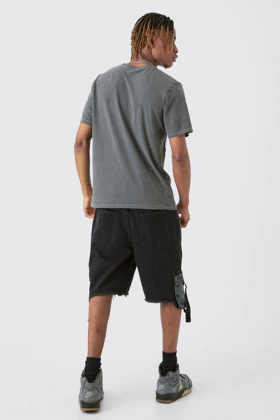 Tall graues T-Shirt mit Print