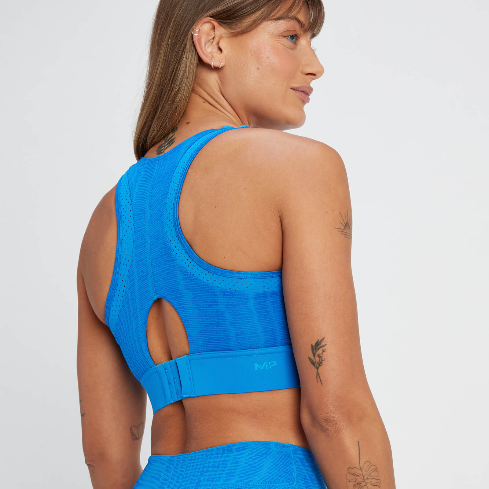 Brassière de sport à maintien supérieur MP Tempo pour femmes – Bleu électrique