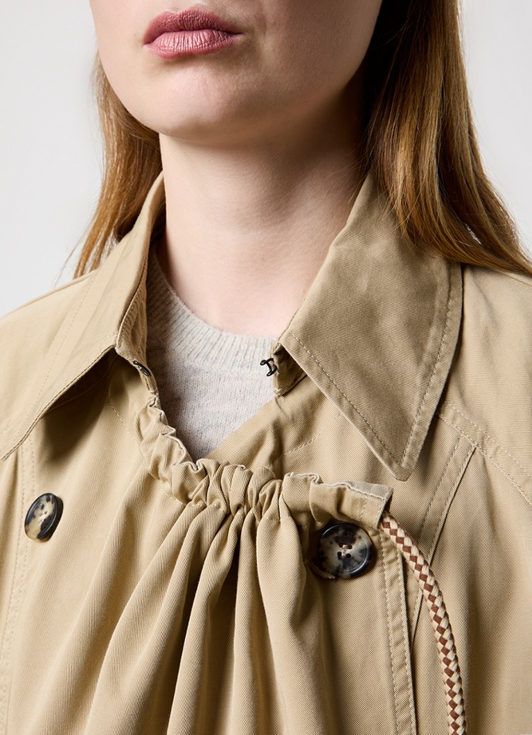 Isabel Marant  Dusika double-breasted trenchcoat van biologisch katoen