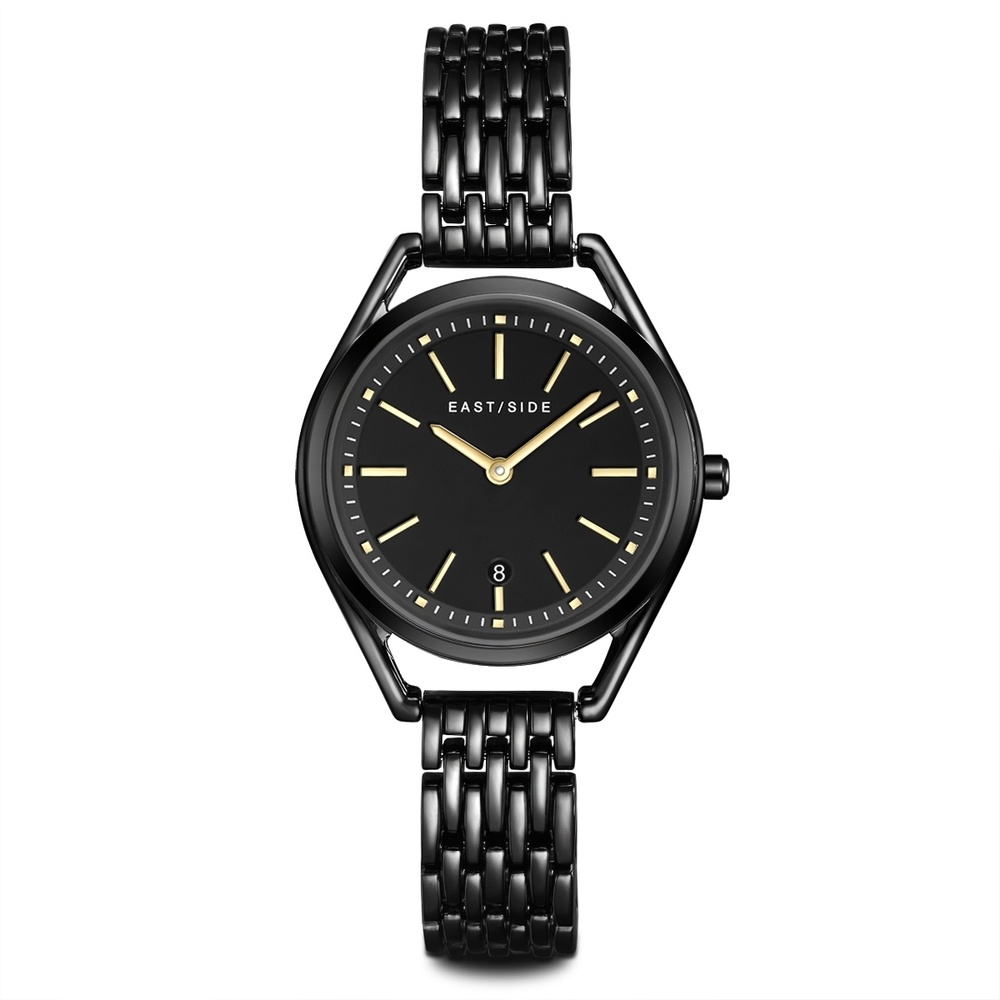 EASTSIDE Montre à quartz Edison en Noir Acier inoxydable en Noir Montre