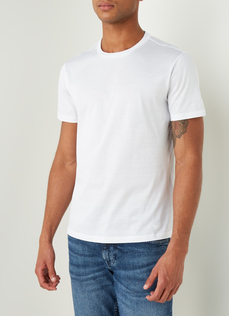 Tricou cu guler rotund Emporio Armani