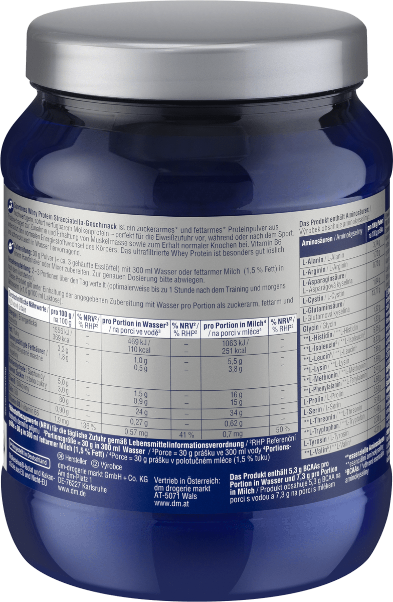 Whey Proteinpulver, Stracciatella-Geschmack, 450 g
