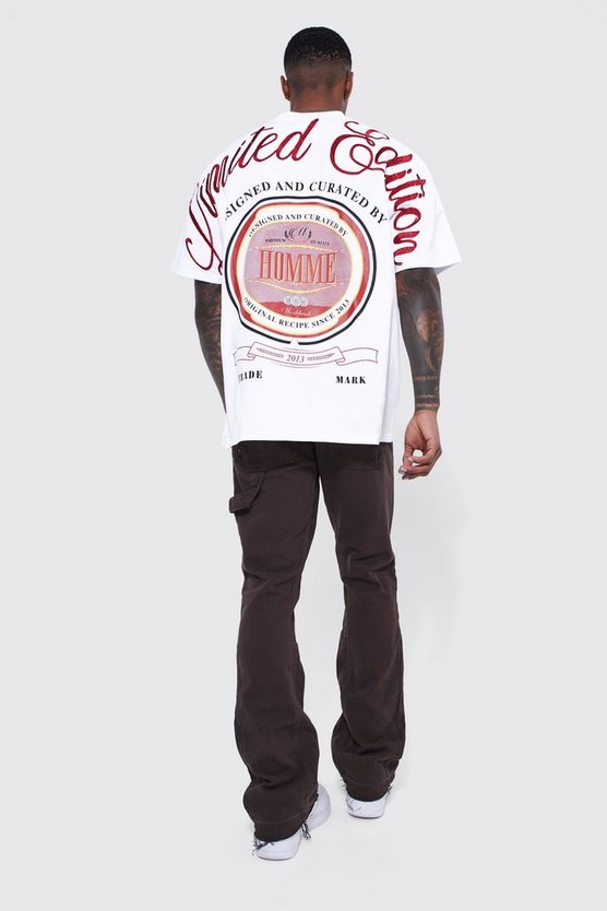 Slim-Fit Schlag-Hose