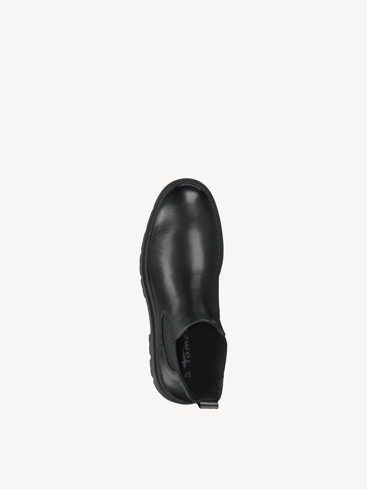 Bottine Chelsea en cuir - noir