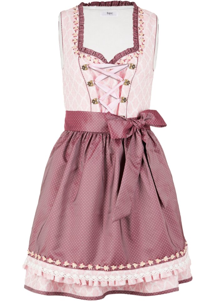 Dirndl mit Schürze, kniefrei (2-tlg. Set)