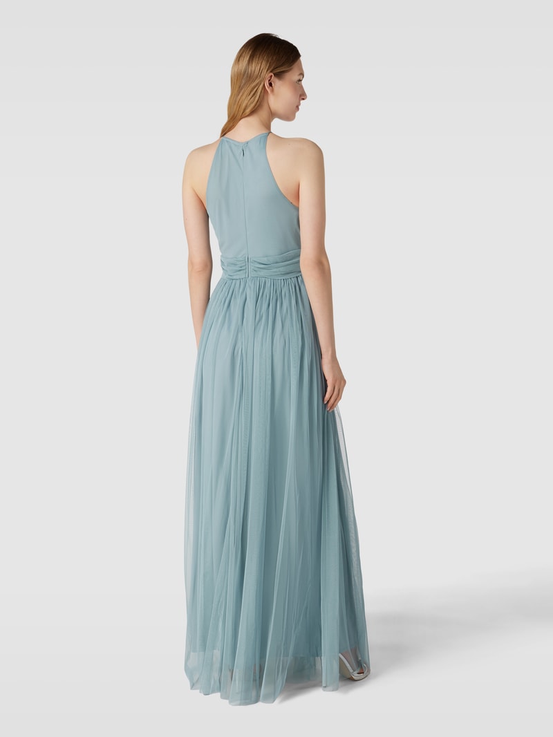 Abendkleid mit Cut Out in petrol