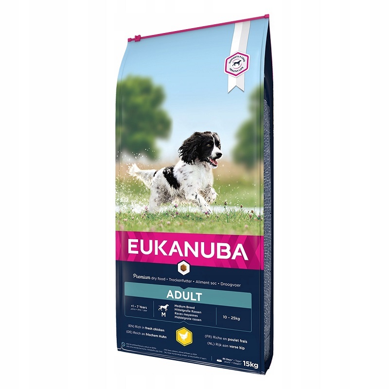 EUKANUBA Hundetrockenfutter EUKANUBA Active Adult Medium Breed mit Huhn 15 kg
