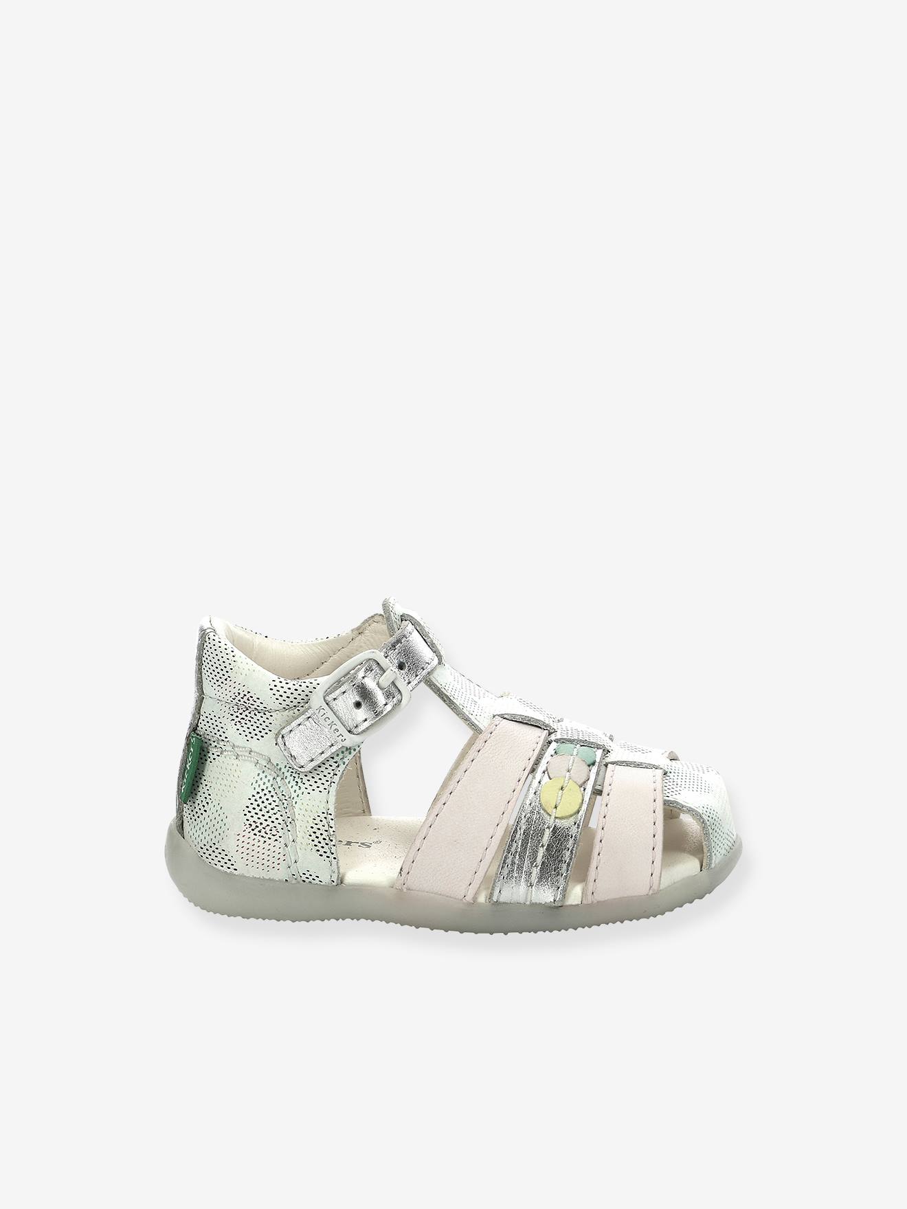 Kickers Baby Sandalen BIGFLY-2 ICONIQUE BIBOO KICKERS - silber/weiß