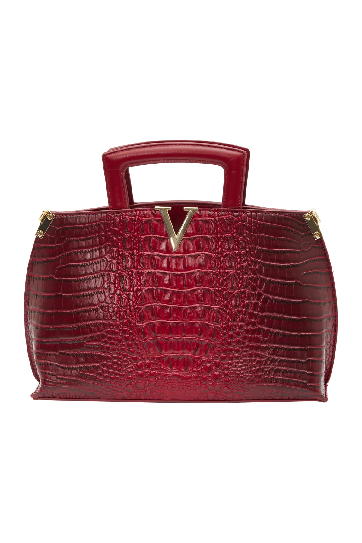 USHA  Handtasche - Rot - Unifarben