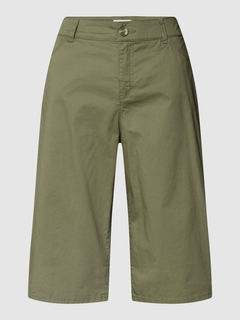 Bermudas im 5-Pocket-Design in olivgrün