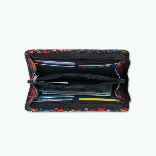 Large black Maupiti wallet