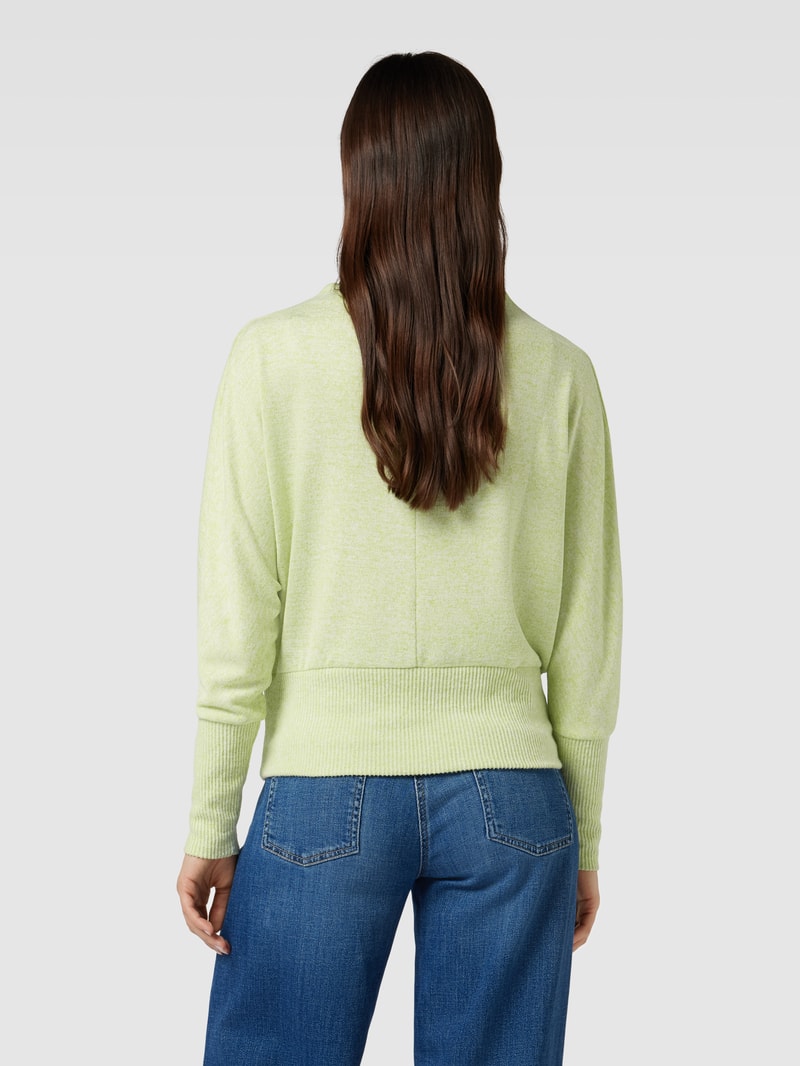 Sweatshirt mit Stehkragen Modell 'Sokola' in hellgrün
