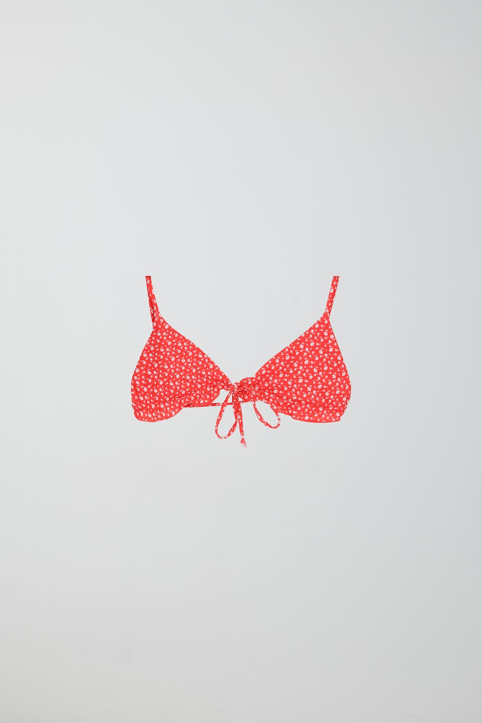 Frill strap bikini triangle