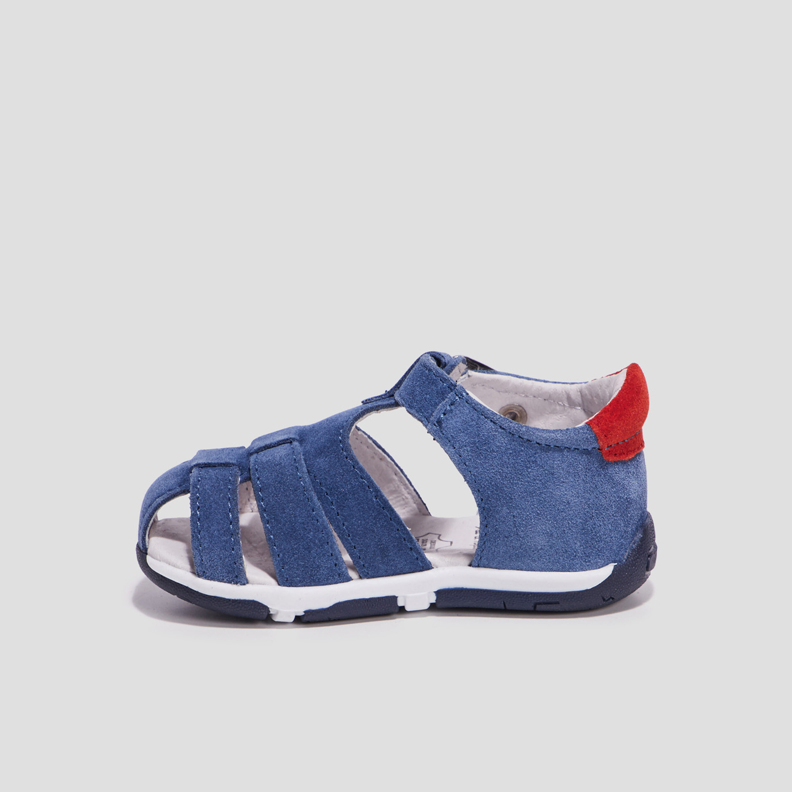 Sandales en cuir bleu bébé garçon | La Halle