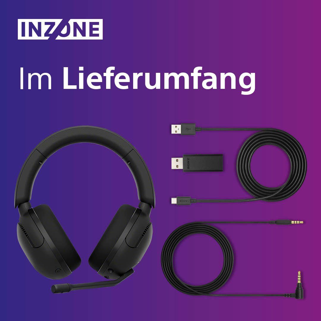 Sony INZONE H5 Gaming-Headset (Rauschunterdrückung, Bluetooth, 360 SpatialSound, 28Std Akkulaufzeit, geringe Latenz, Mic mit AI)