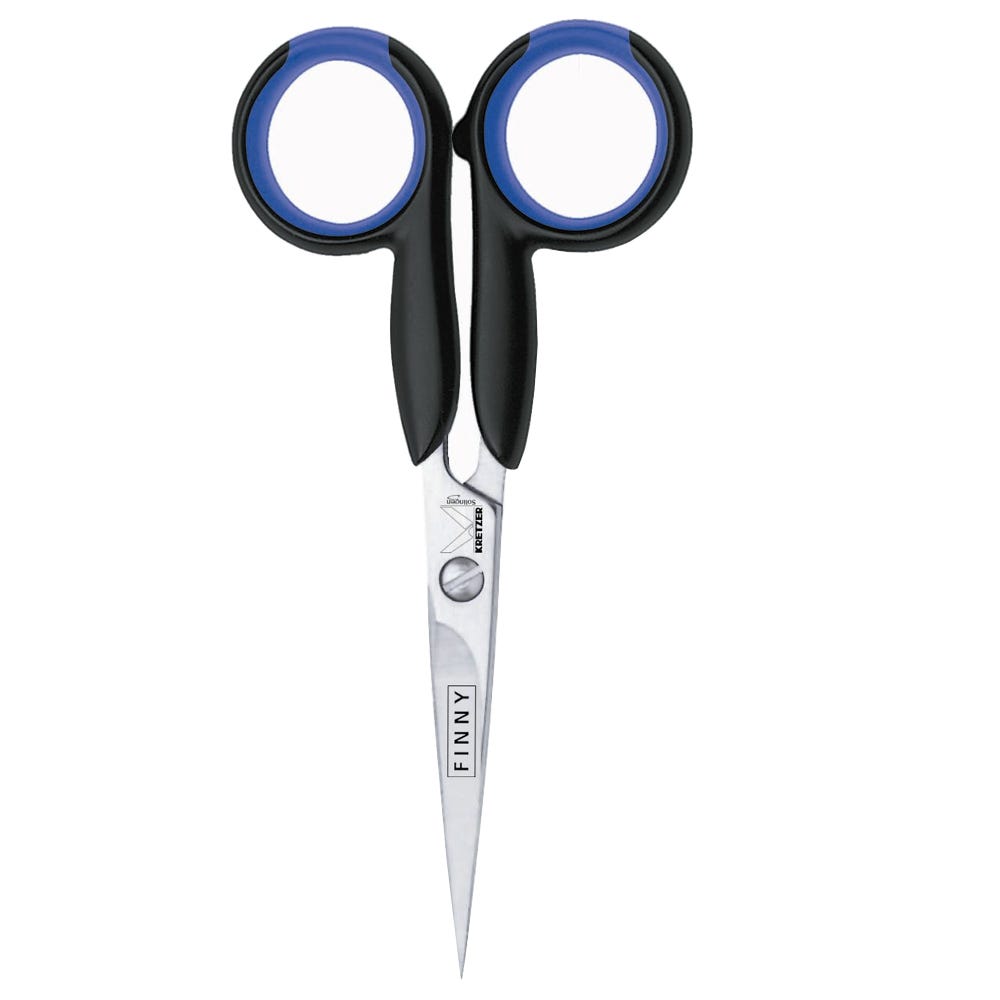 Kretzer Finny Profi schwarz-blaue Haarschere 6