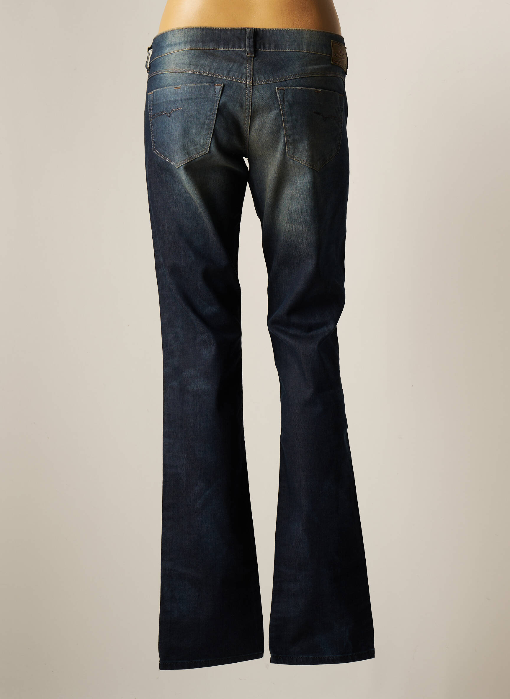 Diesel Jeans Coupe Droite Femme couleur bleu