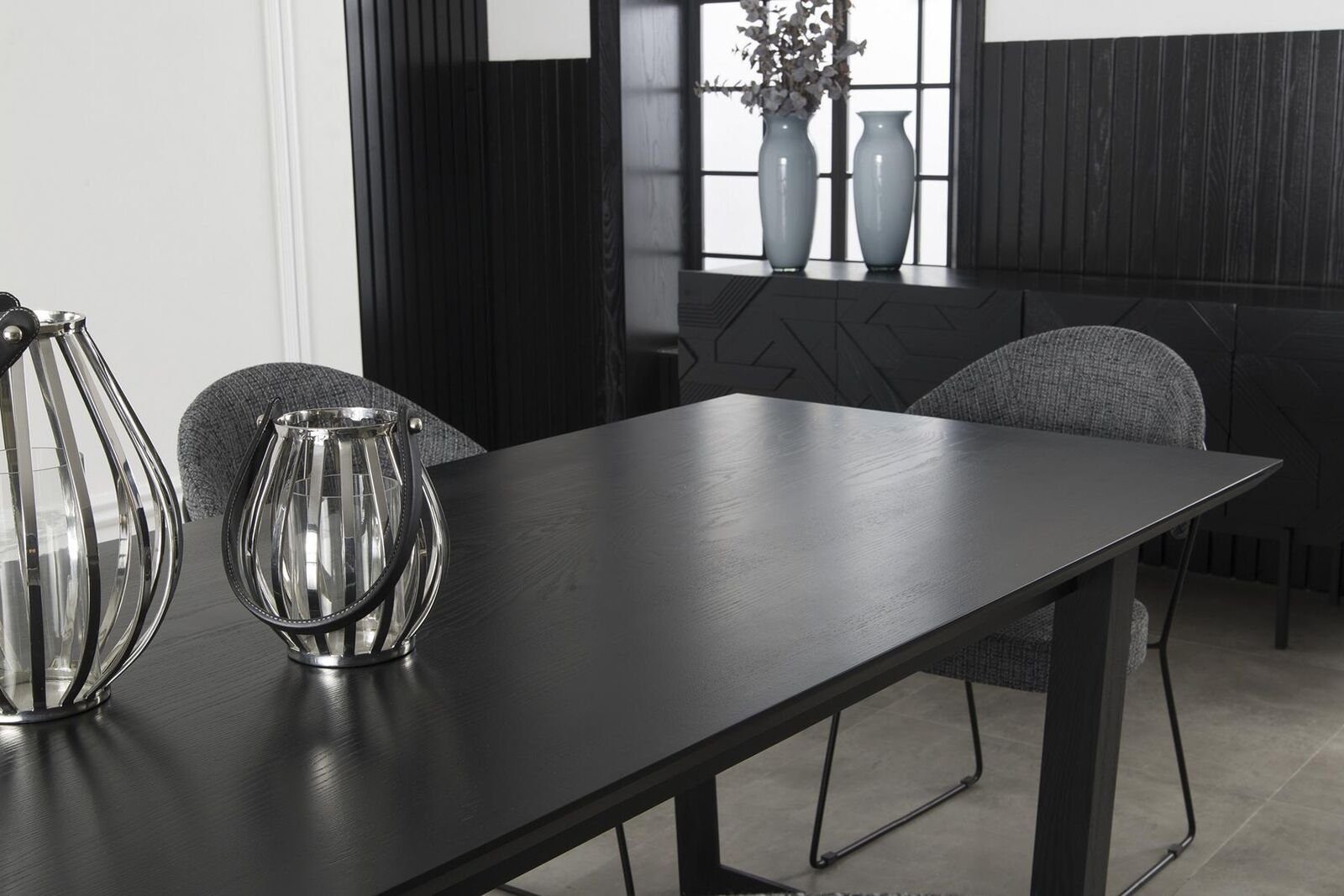 JVmoebel Esszimmer-Set Esszimmer Tisch mit 4 Lehnstühlen Essgarnitur Essgruppe Möbel 5tlg., (5-St., 1x Esstisch + 4x Stühle), Made in Europa