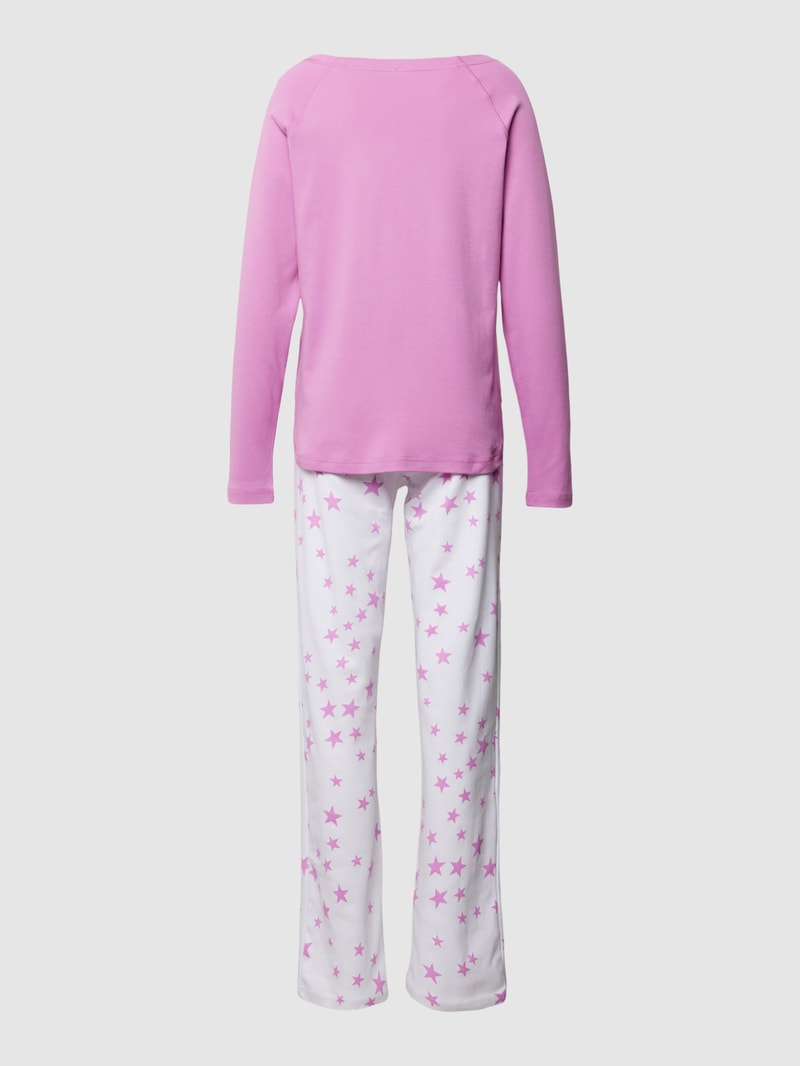 Pyjama mit Motiv-Muster Modell 'Sternenwünsche' in rosa