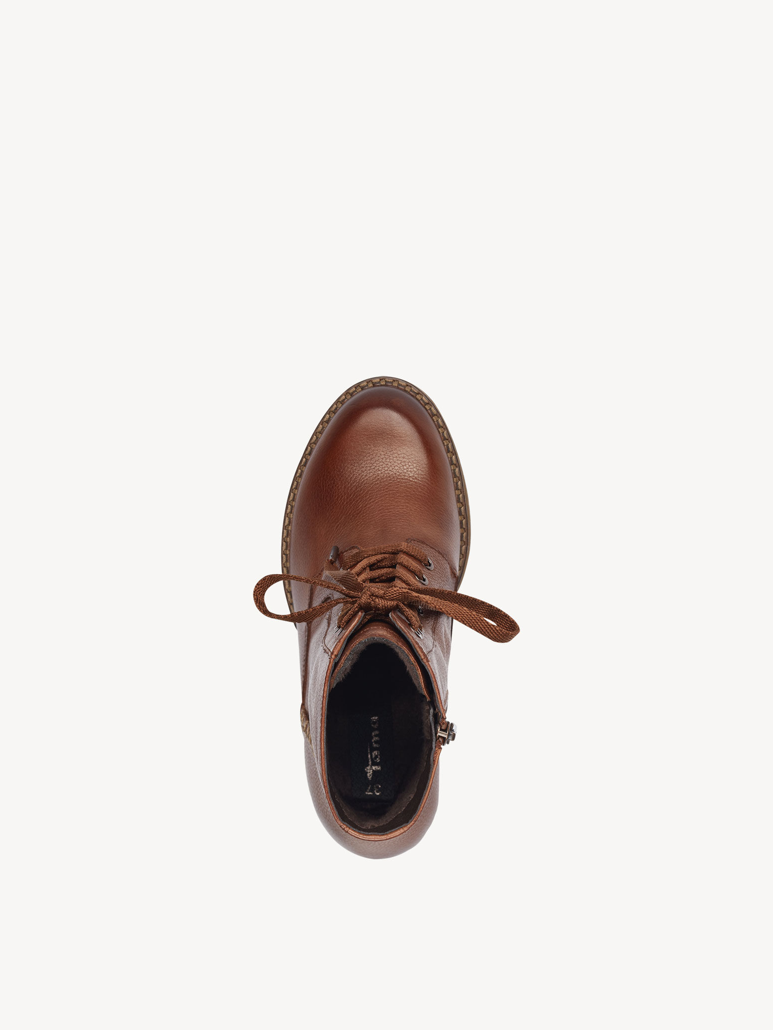 Bottine en cuir - marron