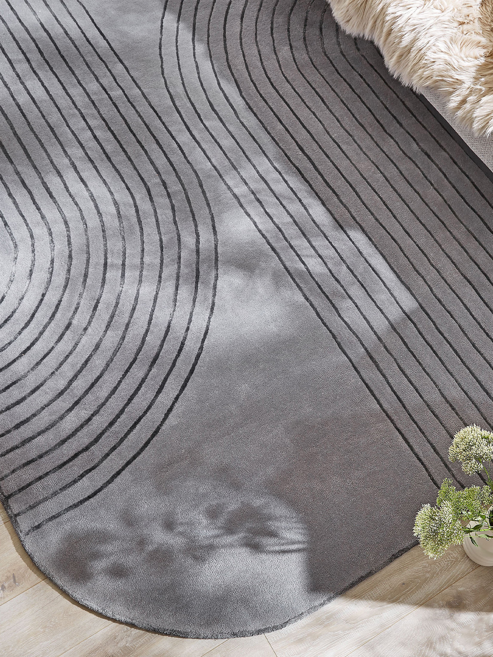 Aranova Moderner Teppich, Grey