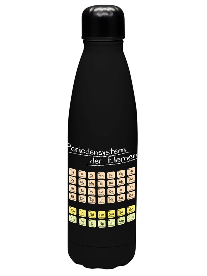 Geda Labels Trinkflasche Periodensystem in schwarz - 500ml günstig kaufen onesize