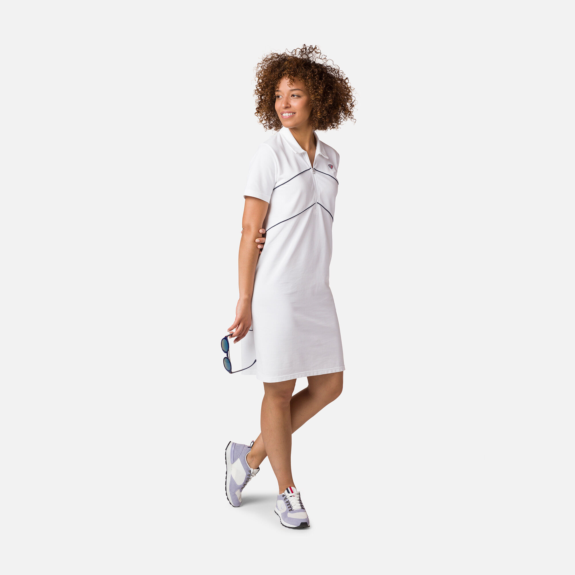 Robe polo femme en coupe ample