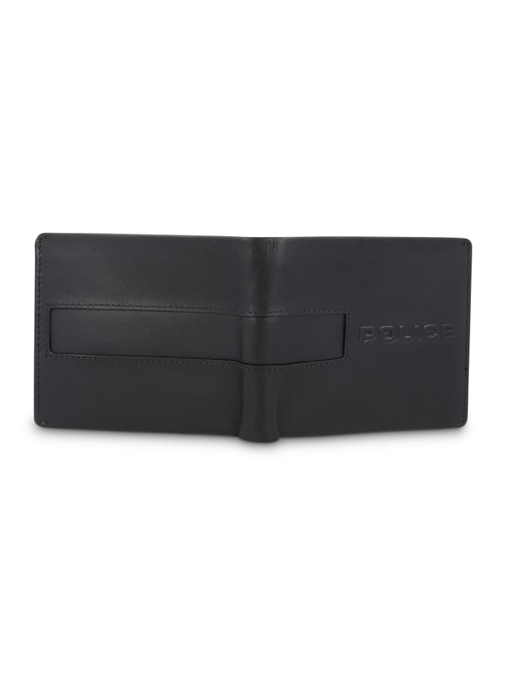 Police Geldbörse Leder 11 cm in black günstig kaufen onesize