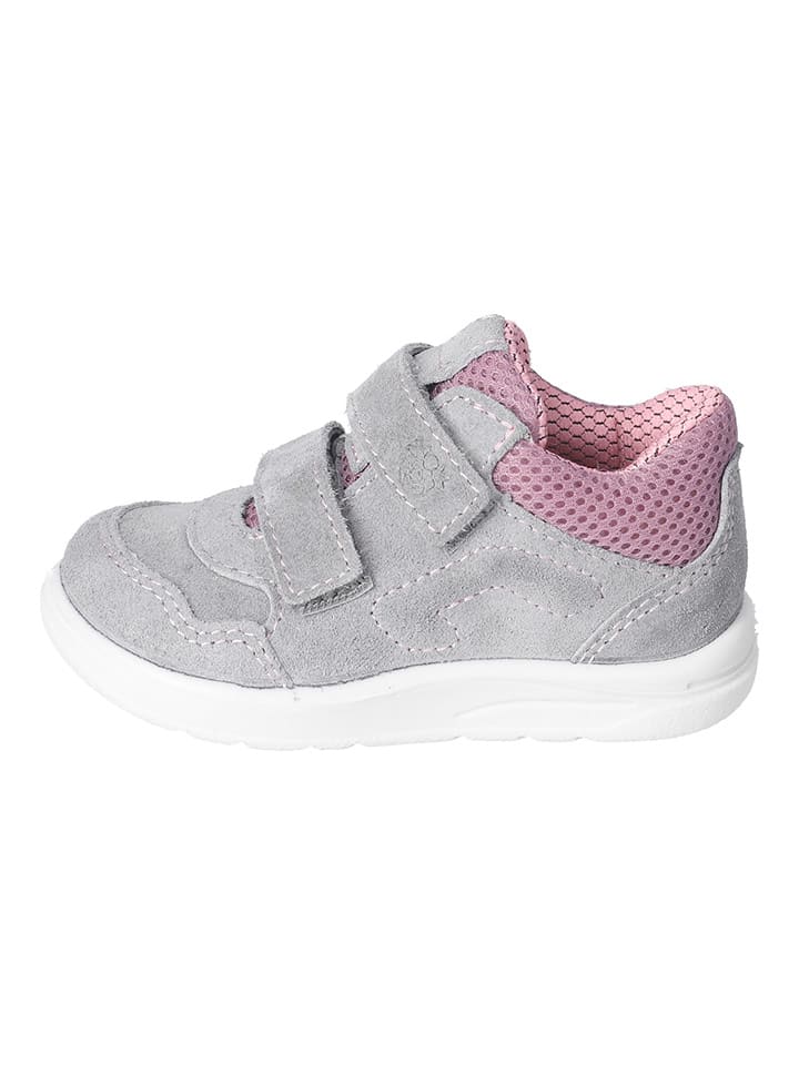 PEPINO Leder-Sneakers in Grau/ Rosa günstig kaufen