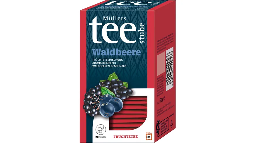 Müllers Teestube Früchtetee Beutel Waldbeere 50 g