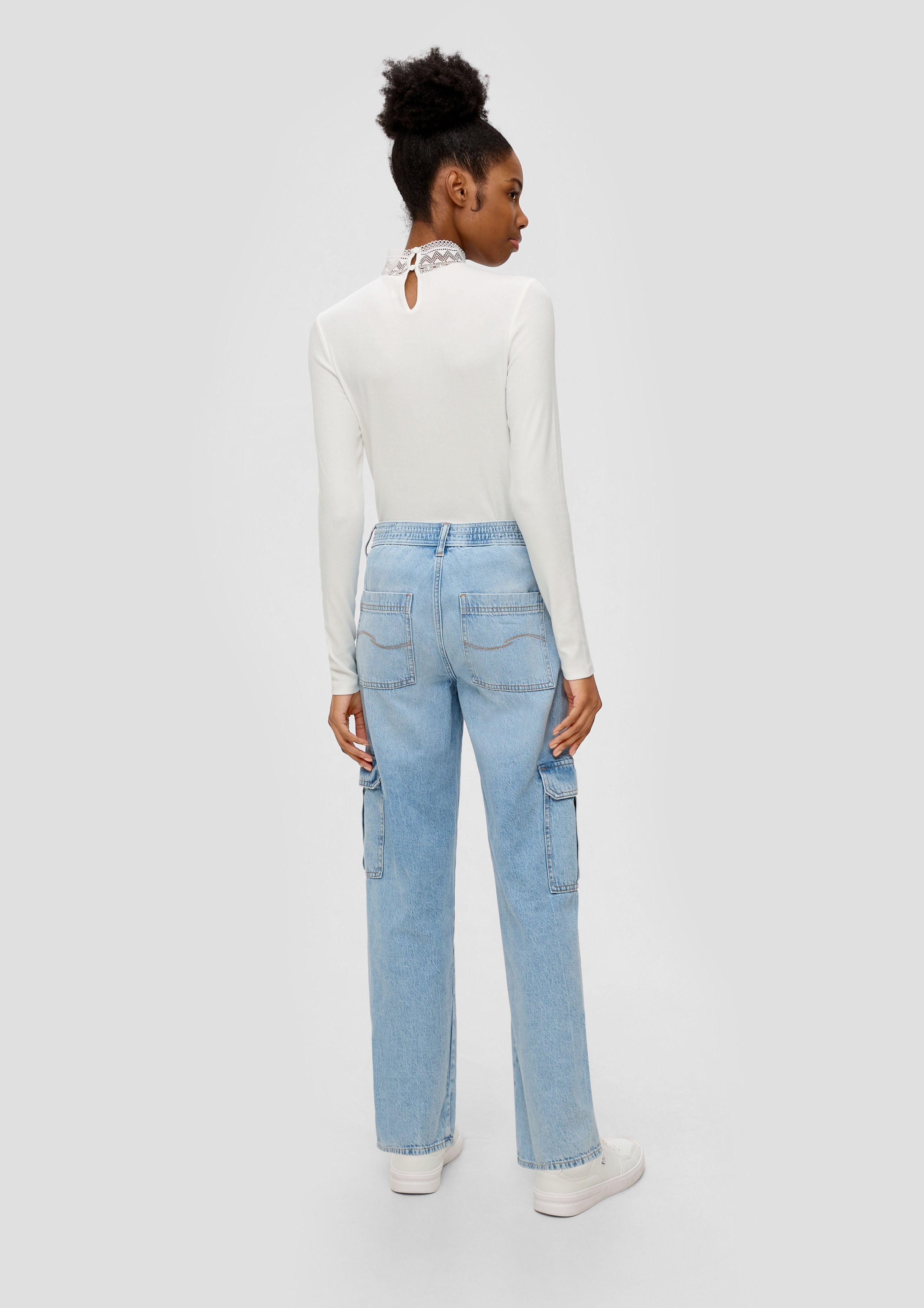Langarmshirt mit Spitzen-Detail  2141121-0200