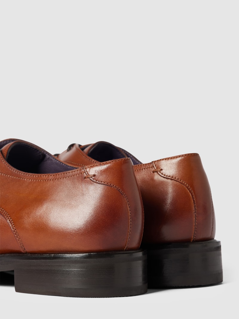 Derby-Schuhe Modell 'Samuel' in cognac