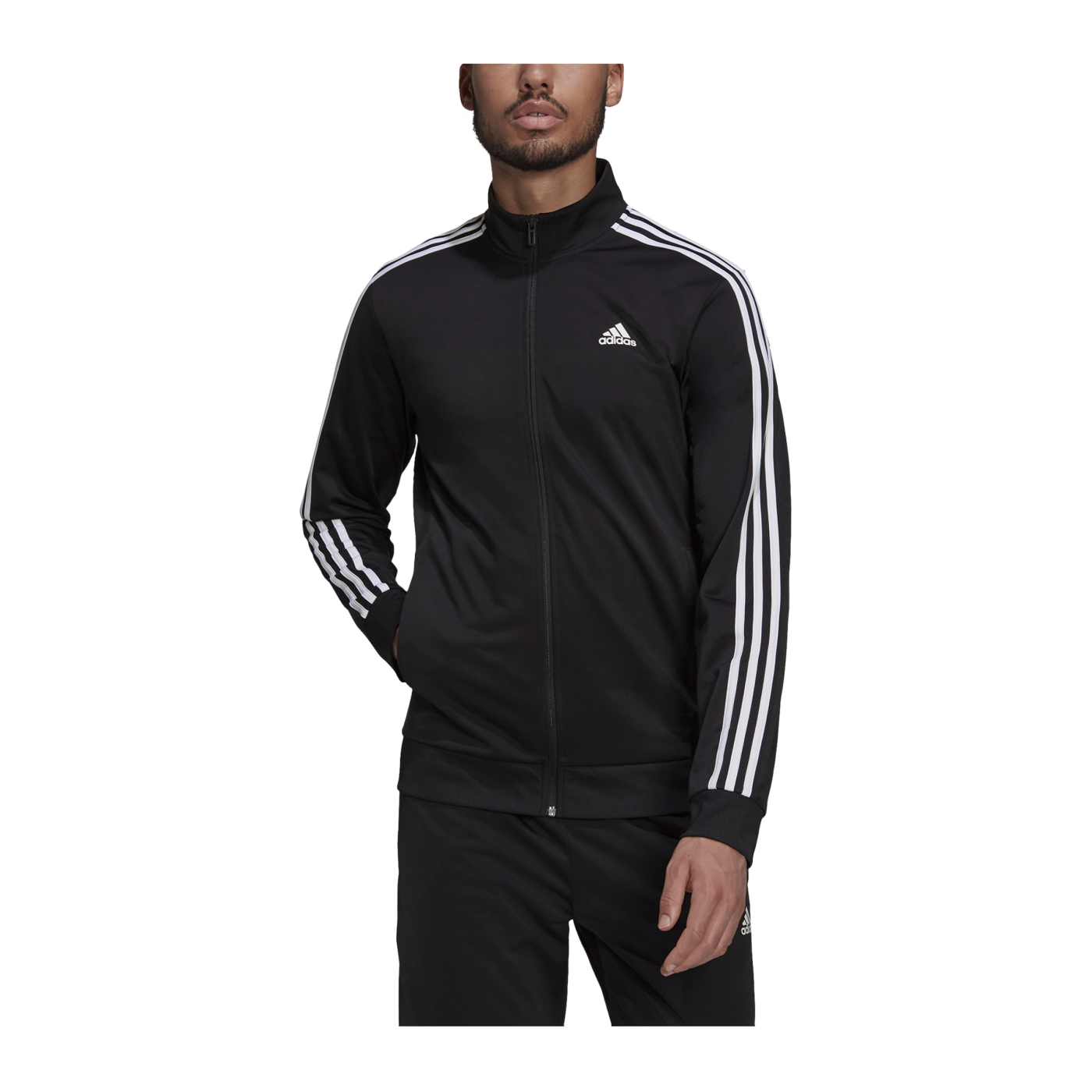 adidas 3S Trainingsjacke Schwarz Weiss
