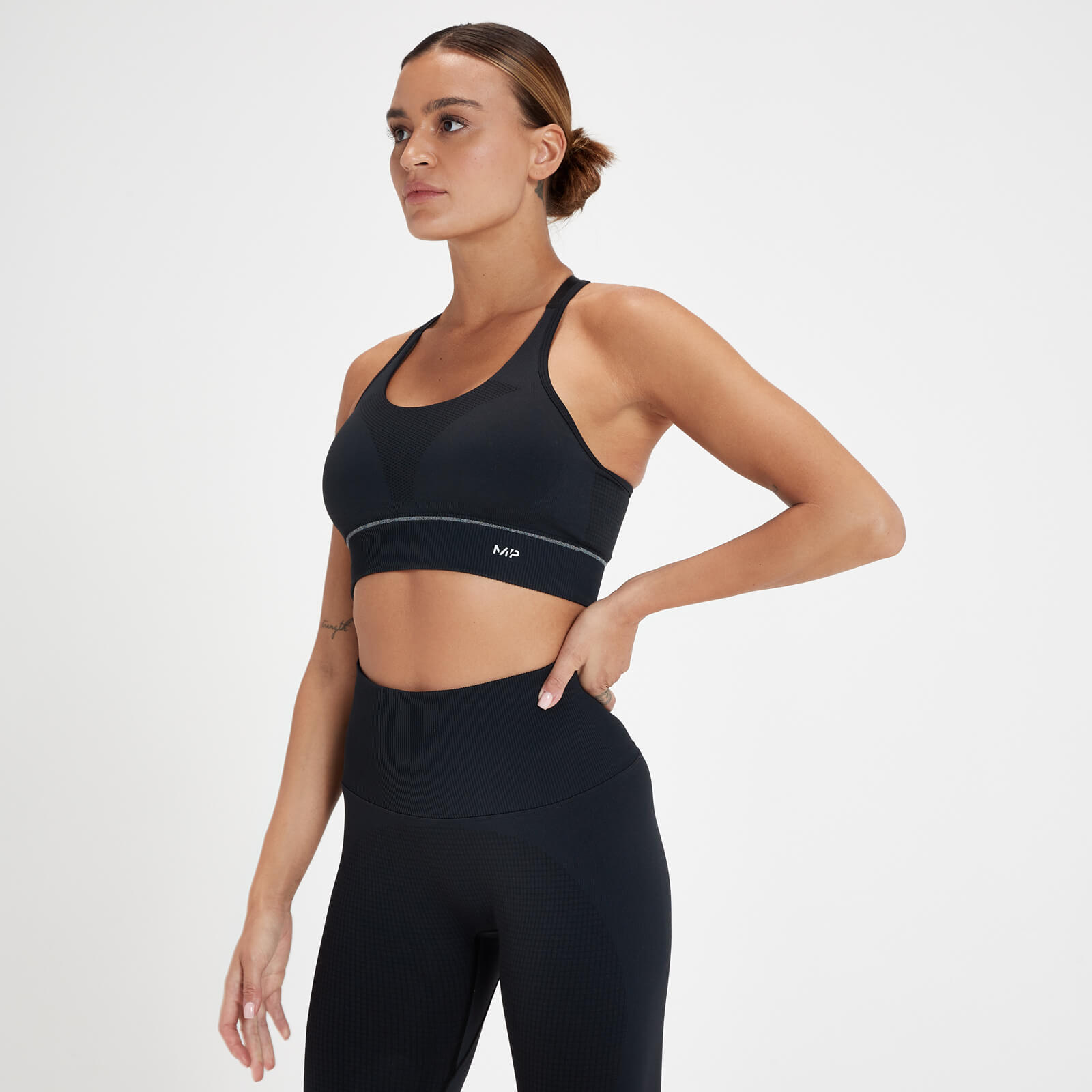 Brassière de sport sans coutures en graphène MP Velocity Ultra pour femmes – Noir